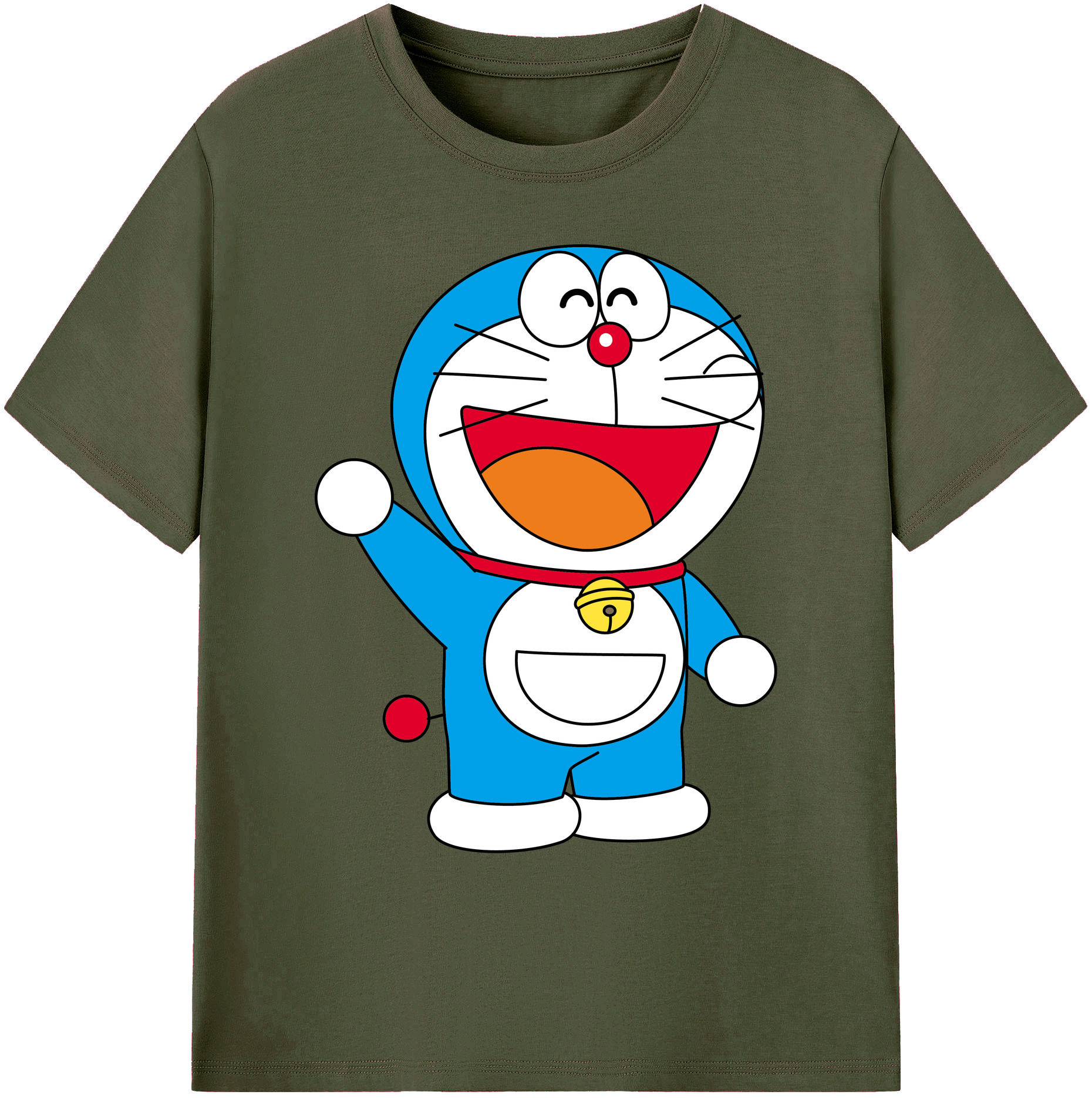 （画像用） ドラえもん Doraemon 綿100％ メンズ半袖Tシャツ｜肌触りやわらか＆通気性